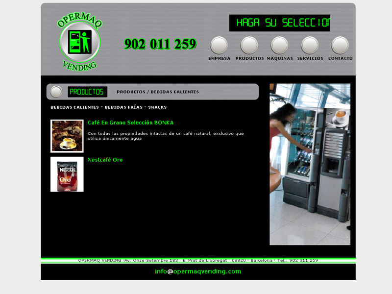 OPERMAQ VENDING en el prat de llobregat