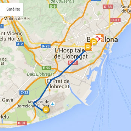 Autobuses en El Prat 
