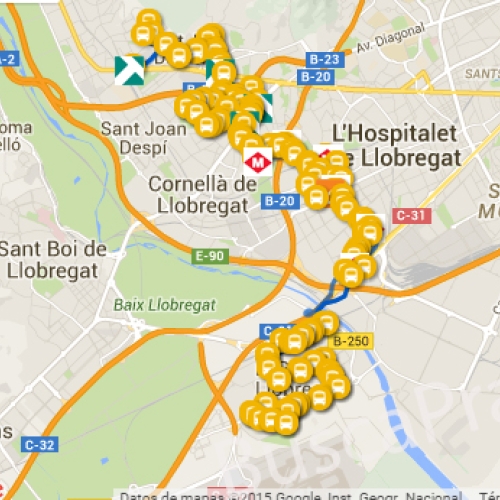 Autobuses en El Prat 