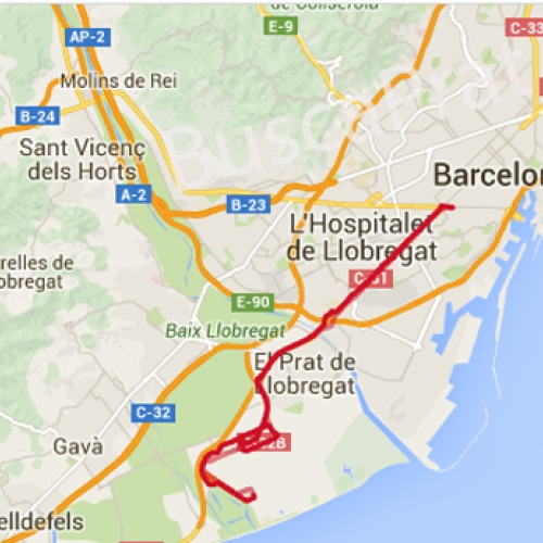 Autobuses en El Prat 