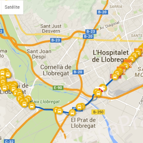 Autobuses en El Prat 