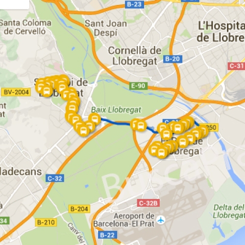 Autobuses en El Prat 