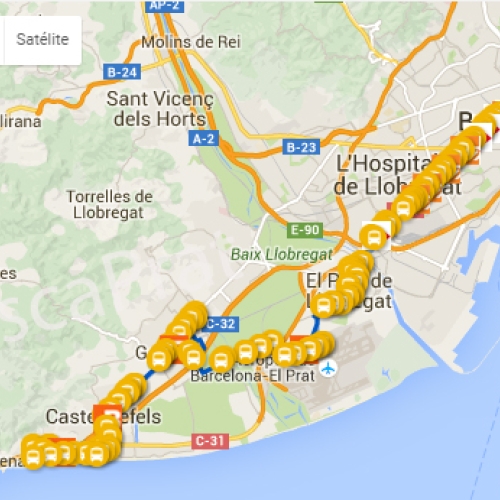 Autobuses en El Prat 