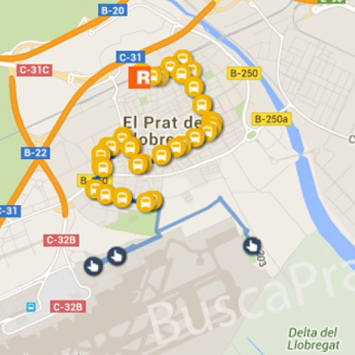 Autobuses en El Prat 