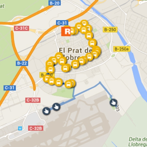 Autobuses en El Prat 