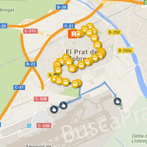 Autobuses en El Prat 