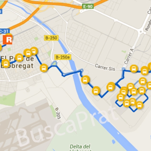 Autobuses en El Prat 