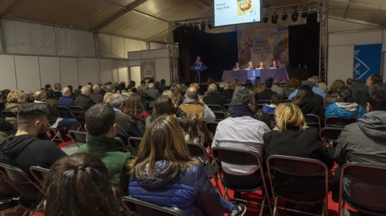 A la Sala d'Actes: Acte de lliurament dels Premis de la 48a Fira Av&iacute;cola Ra&ccedil;a Prat als criadors/es d'aviram i als pagesos del prat i Premi Josep Oliva a la cultura i Tradicions pagesesVeure m&eacute;s