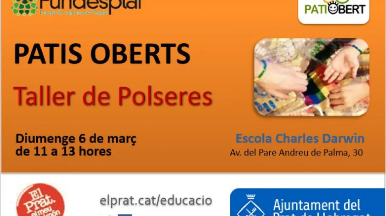 Amb diferents materials, fent s&egrave;ries de formes i colors diferents t'ajudarem a dissenyar la teva polsera, vine diumenge i crea la teva pr&ograve;pia polsera!Veure m&eacute;s