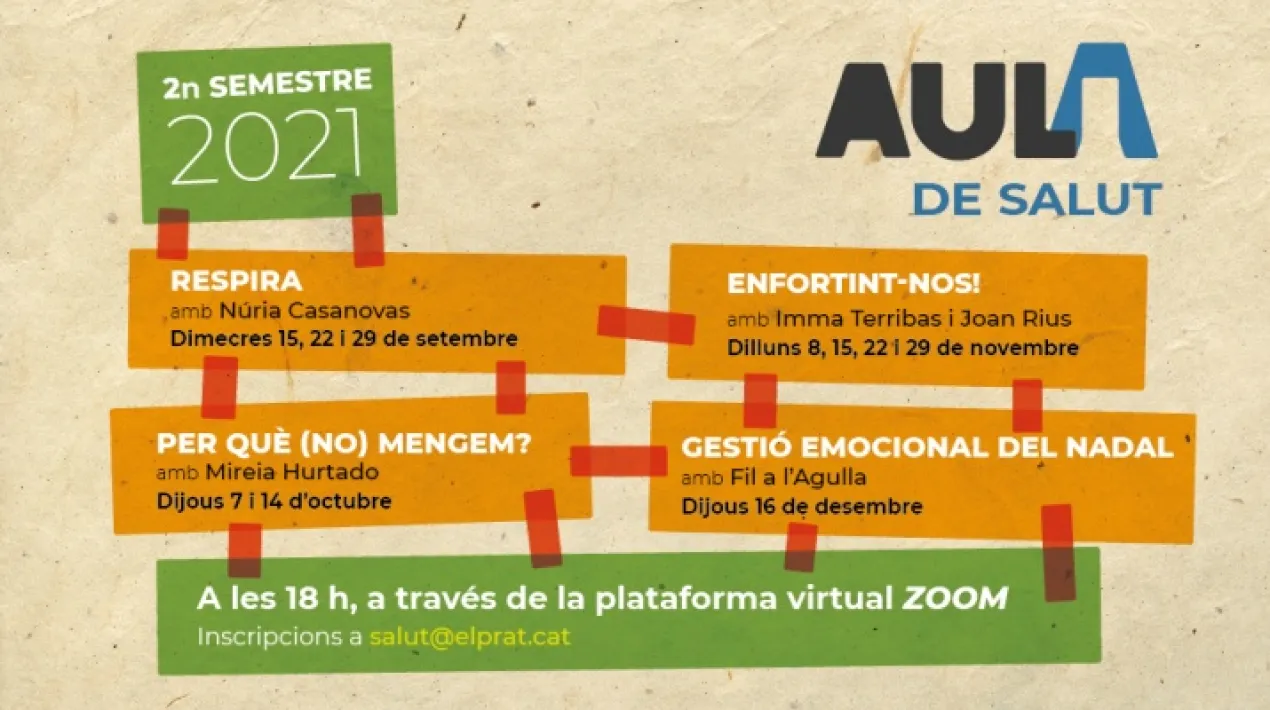 Primera sessió del webinar que es fara els dilluns 8 i 15 de novembre. Amb Imma Terribas, psicòloga. Els moments actuals requereixen mobilitzar habilitats i recursos per afrontar la feina, en haver-se transformat com a conseqüència dels factors que ens envolten. És per això que s’ha vist la necessitat d'enfortir les capacitats d’adaptació, la creativitat i les eines per a les relacions amb les persones en tot tipus de situacions. Considerant la salut com a un tot, en què intervenen situacions personals (característiques individuals, històries de vida…),però també el nostre entorn social, familiar… el lloc que ocupem a la societat i els diversos condicionants que ens travessen; els continguts del curs posen en el centre la necessitat de tenir cura d’un/a mateixa/a i atendre les necessitats pròpies, per ajudar als/a les altres, atenent a la diversitat existent. Unir-se a la reunió Zoom https://us02web.zoom.us/j/82160640420?pwd=c3pma0dnSUJMbGkydVBreHdINUJMUT09 ID reunió: 821 6064 0420 Codi accés: 794742Veure més