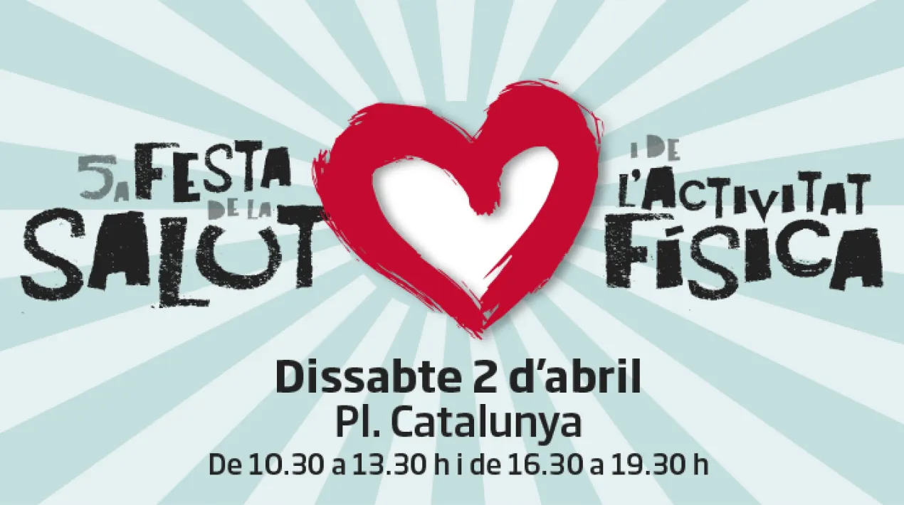 Se celebra al voltant del diels mundials de la Salut i de l’Activitat Física. Aquesta celebració que ja s’ha convertit en una convocatòria “obligada” a l’agenda de la població, mostra el millor que col.lectius, entitats i administracions estan fent per promoure els hàbits saludables. Serà una veritable oportunitat de compartir i gaudir. Més departaments i sensiblitats s’hi ha incorporat, i això revertirà, de ben segur, en posar les bases i llavors de més col.laboracions i projectes comuns. Recordem, dissabte 2 d’abril, plaça de Catalunya del Prat, de 10.30 a 13.30 h i de 16.30 a 19.30 h. Us hi esperem! De mica en mica, anirem compartint les diveres sorpreses i esdeveniments.    Veure més