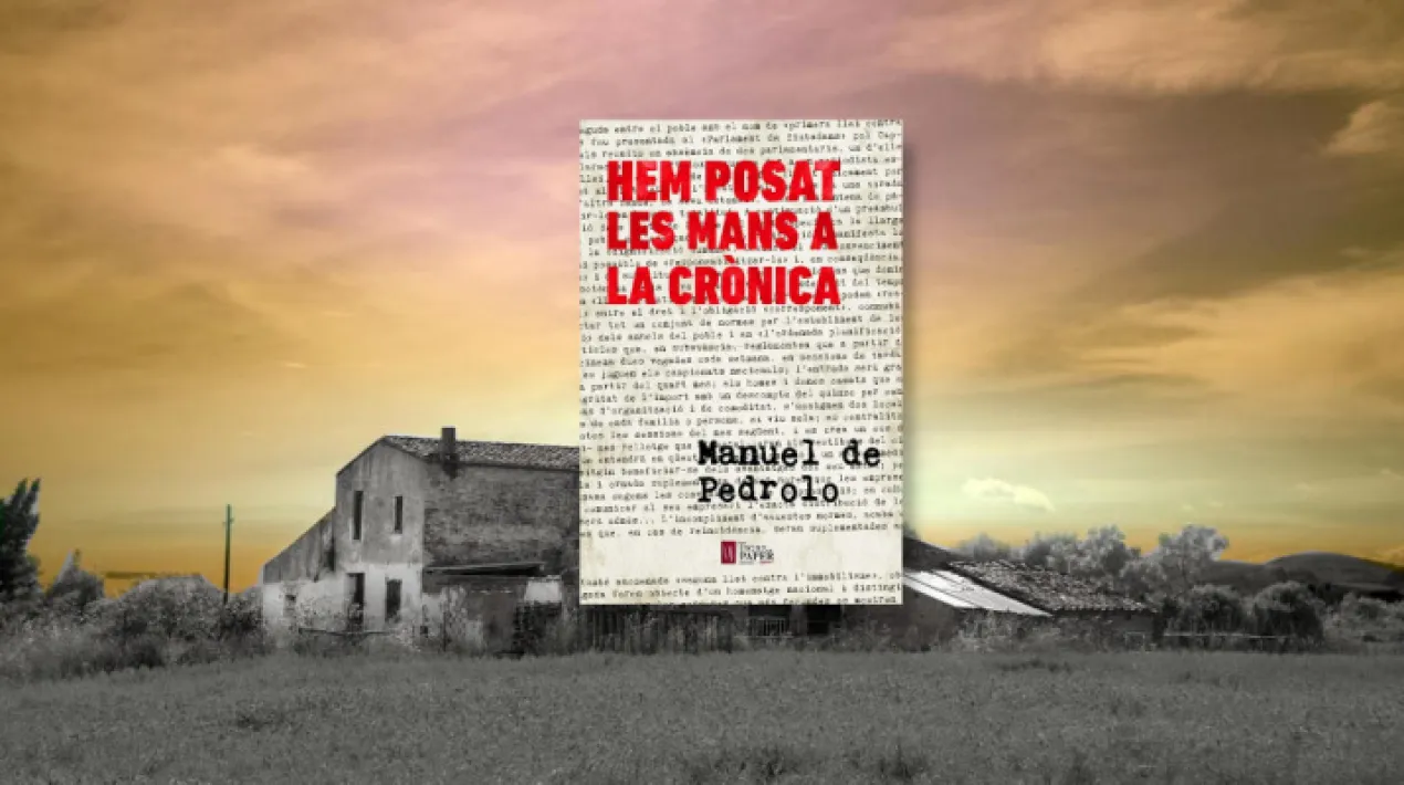 Club de lectura Hem posat les mans a la cr&oacute;nica, Manuel de Pedrolo Un r&egrave;gim repressor comen&ccedil;a a introduir policies dins les cases de la gent, per controlar la poblaci&oacute;. La no acceptaci&oacute; d&rsquo;aquest fet porta als protagonistes a la revolta, una revolta que esdev&eacute; cada cop m&eacute;s organitzada, m&eacute;s participada i m&eacute;s profunda.&nbsp; Un diari es converteix en l&rsquo;eina revolucion&agrave;ria que anir&agrave; passant de m&agrave; en m&agrave; dibuixant la cr&ograve;nica d&rsquo;una revoluci&oacute;.Veure m&eacute;s