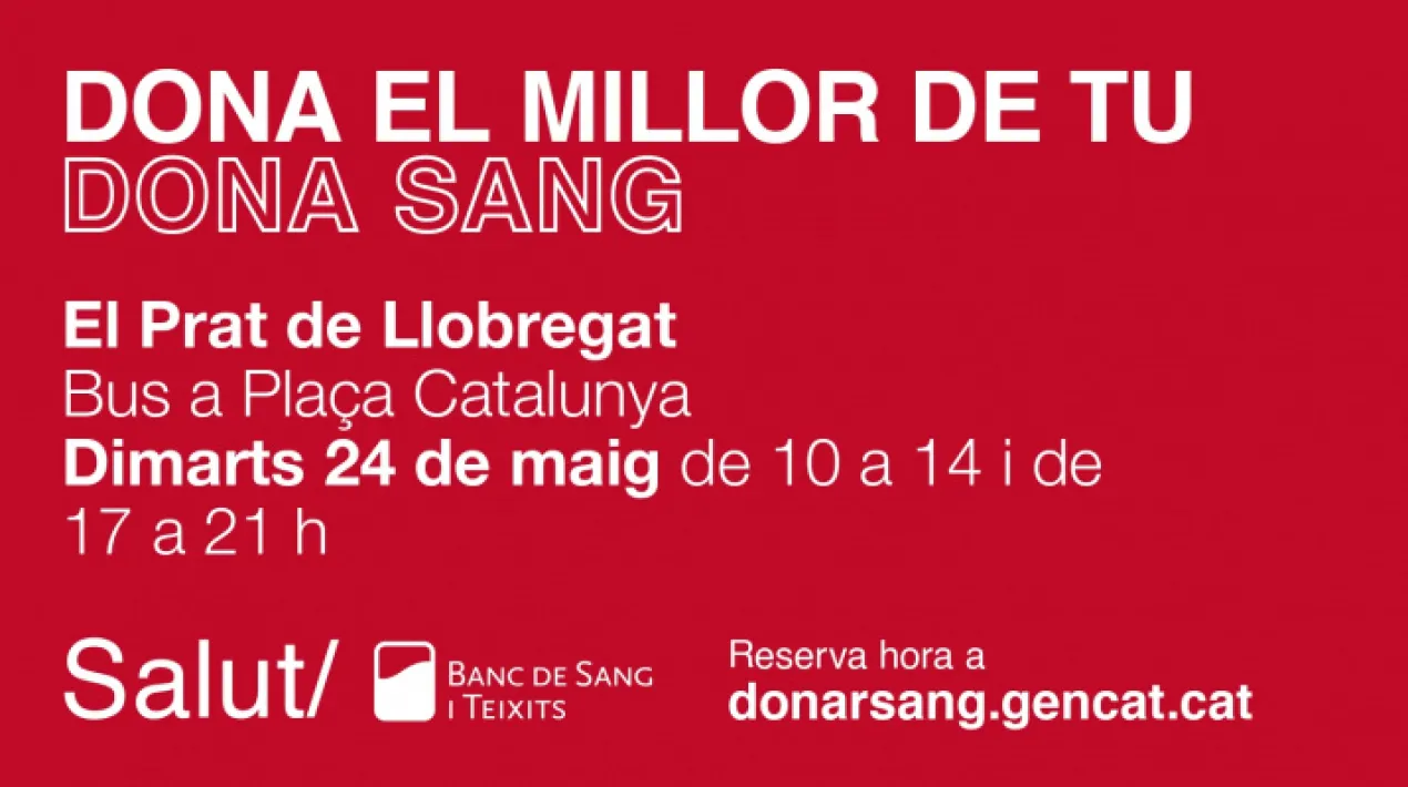 Cal demanar cita prèvia al Banc de Sang i Teixits  Vols col·laborar amb la donació de sang? Encara que no puguis donar, pots col·laborar amb les persones que necessiten sang. Aquí pots deixar les teves dades per col·laborar: https://donarsang.gencat.cat/ca/vull-col-laborar/voluntaris/Veure més
