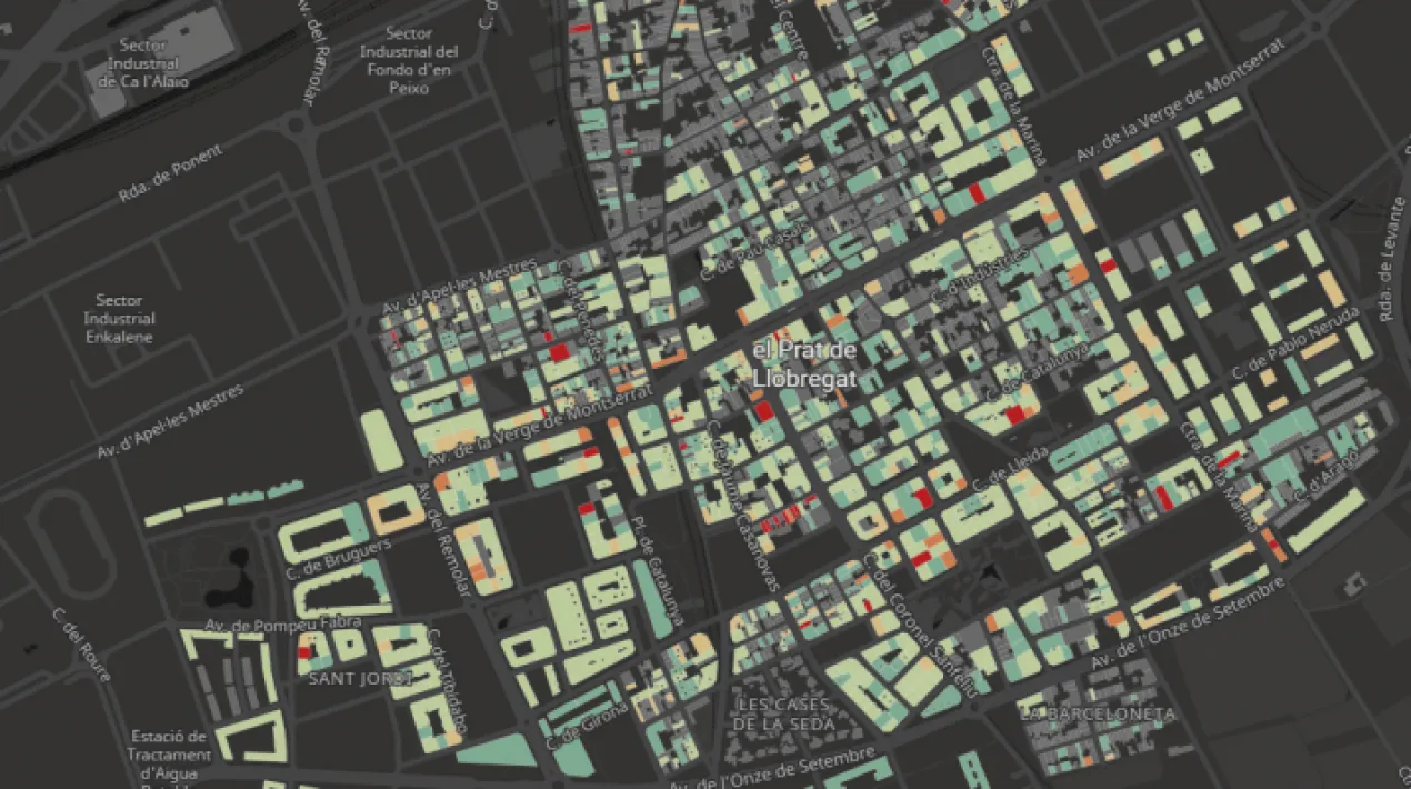  Dins l’estratègia general de transició energètica, l’Ajuntament ha posat a disposició de la ciutadania un mapa del municipi en el qual es poden consultar diverses informacions de tots els edificis de la ciutat: l'any de construcció, la superfície del solar i el consum d'electricitat i de gas.  Per tant, en aquest mapa és possible conèixer l'estat del consum energètic de l'actual parc d'habitatges de la ciutat i detectar quines finques podrien necessitar una rehabilitació energètica. Les comunitat veïnals que considerin que el seu edifici podria millorar la seva eficiència energètica poden dirigir-se a La Casa de l'Energia per rebre assessorament gratuït. Veure més