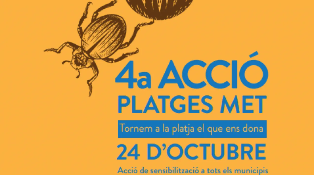El proper diumenge 24 d’octubre es portarà a terme la 4a edició de l’Acció Platges Met, una jornada de sensibilització ambiental amb l'objectiu de donar a conèixer les platges i ensenyar com protegir-les i defensar‑les davant dels diferents reptes que en condicionen la gestió diària i la preservació, com ara el canvi climàtic o la regressió del litoral. A la nostra platja, es realitzaran censos de flora i fauna dins de les accions d'observació de biodiversitat.  L’Acció Platges Met s’emmarca en el 15è cicle d’activitats als parcs, platges i rius metropolitans i està organitzada per l’AMB, el Museu de Ciències Naturals de Barcelona i els ajuntaments dels vuit municipis metropolitans del litoral. **Activitat per a adults i famílies i infants a partir dels 6 anys. Punt de trobada: torre mirador de l'aparcament sud de la platja, al final de la platja i al costat Viladecans.   Activitat gratuïta. És imprescindible la inscripció prèvia a:activitatsmetropolitanes@bcn.cat Tel. 93 256 22 20 (de dilluns a divendres de 10 a 13 h)Veure més