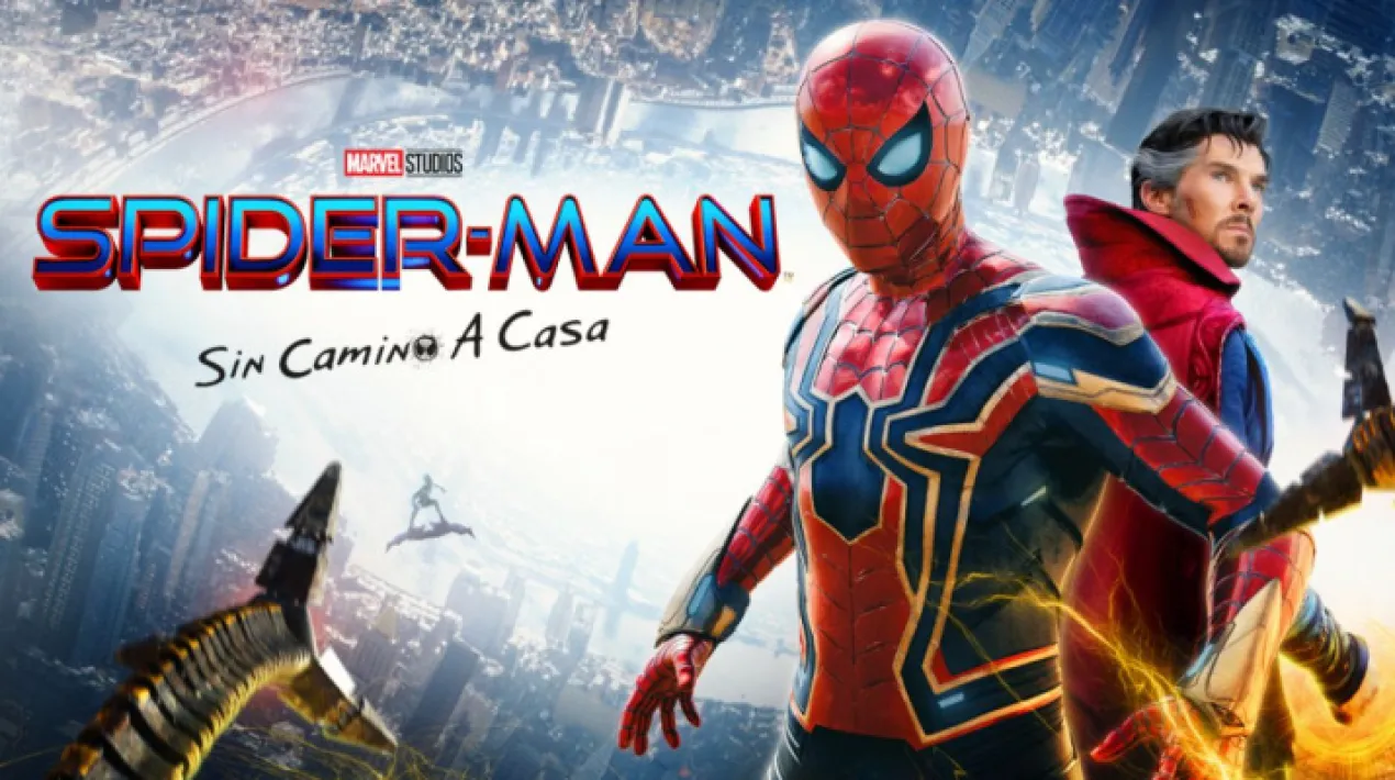 Títol original: Spider-Man: No Way Home Direcció: Jon Watts Guió: Chris McKenna, Erik Sommers, Intèrprets: Zendaya, Tom Holland, benedict Cumberbatch, Marisa Tomei, Jamie Fox, Tony Revolori, J.K. Simmons, Angourie Rice, Alfred Molina. Gènere: Fantàstic Durada: 148 minuts   Per primera vegada a la història cinematogràfica d’Spider-Man, l’heroi, veí i amic  és desenmascarat i per tant ja no pot separar la seva vida privada dels riscos que suposa ser un Súper Heroi. Quan demana ajuda al Doctor Strange, els riscos són encara més perillosos, obligant-lo a descobrir el que realment significa ser Spider-Man.Veure més