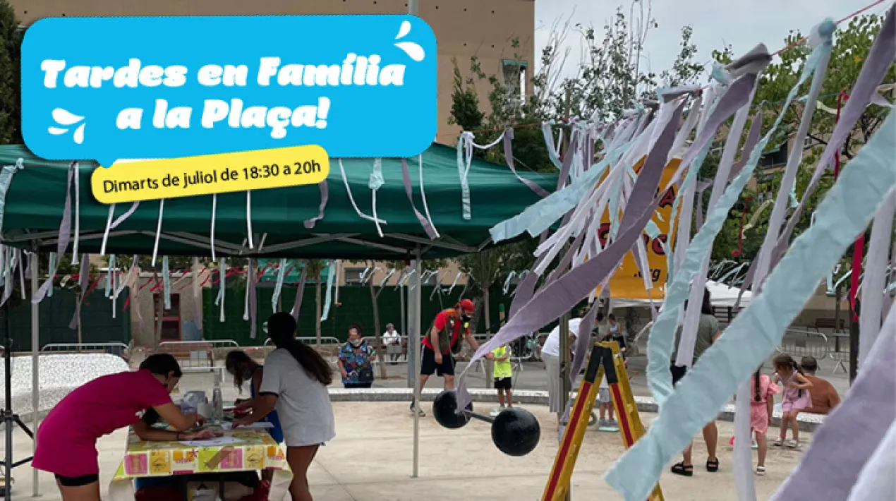 Tots els Dimarts del mes de juliol, a la plaça Remodelació del barri de Sant Cosme, es realitzaran activitats de lleure familiar (infants fins a 12 anys) amb jocs, tallers, balls i moltes altres activitats per a gaudir d'una tarda agradable en familia! No us perdeu les sopreses que tenim preparades!            Veure més