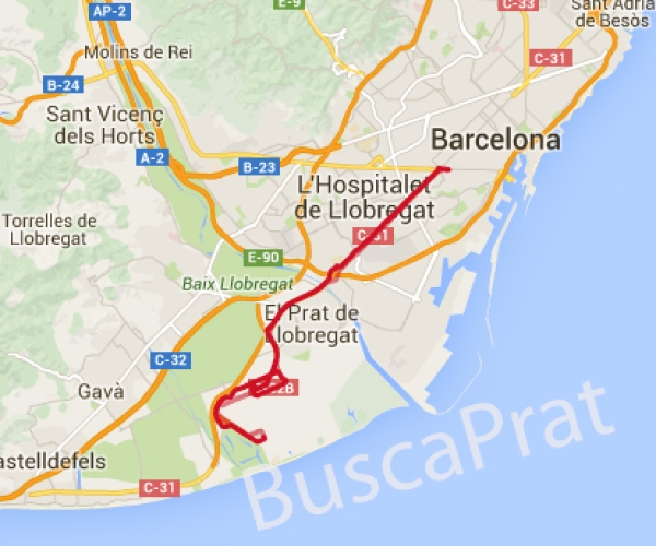 Autobuses en El Prat 