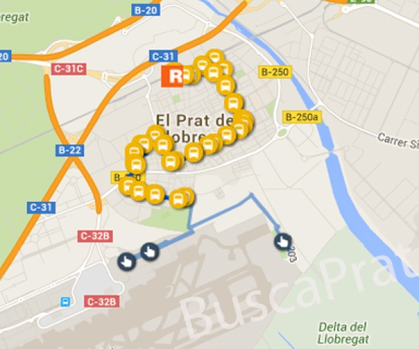 Autobuses en El Prat 