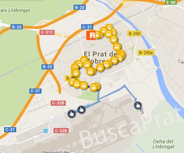 Autobuses en El Prat 