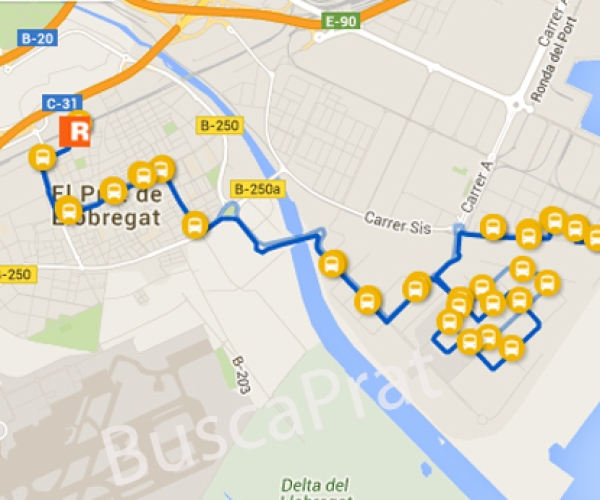 Autobuses en El Prat 